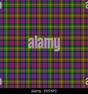 A seamless patterned tile of the clan Carnegie tartan. Stock Photo