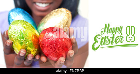 Composite image of happy easter Stock Photo