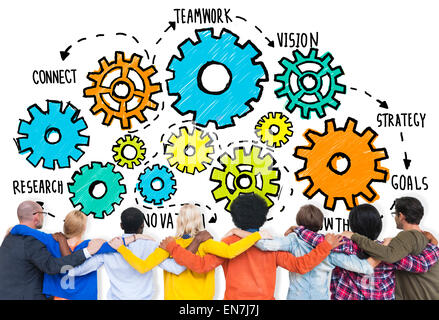 Team Teamwork Goals Strategy Vision Business Support Concept Stock Photo