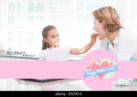 Composite image of mothers day greeting Stock Photo