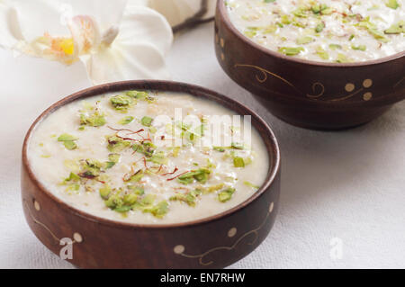 Rabri in a bowl Stock Photo