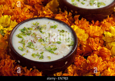 Rabri in a bowl Stock Photo