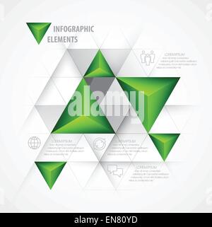 Set of triangle options infographics, data visualization layouts. Set ...