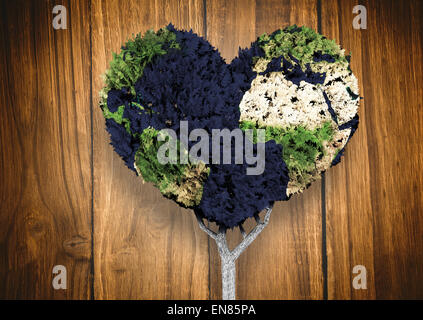 Heart shaped earth Stock Photo: 22563037 - Alamy