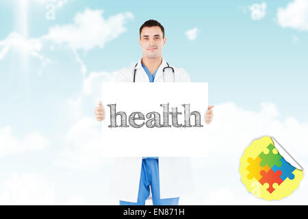 Health against blue sky Stock Photo