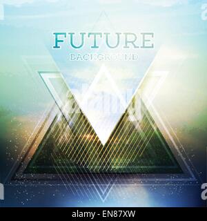 Abstract triangle future vector background  EPS 10 Stock Vector