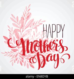 Happy Mothers Day. Hand-drawn card. Vector illustration EPS 10 Stock Vector