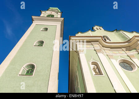 Church of St. John the Baptist Dobbiaco - Toblach, Italy Stock Photo