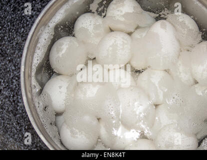 Hard boiled eggs Stock Photo