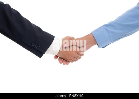 Two businessmen shaking hands Stock Photo
