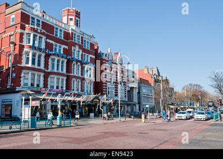 Scarisbrick Hotel on Lord Street in Southport. Lord Street is Merseyside's most fashionable shopping street Stock Photo