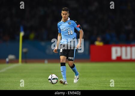 Kanagawa, Japan. 25th Apr, 2015. Elsinho (Frontale) Football/Soccer : 2015 J1 League 1st stage match between Kawasaki Frontale 3-0 Ventforet Kofu at Todoroki Stadium in Kanagawa, Japan . © AFLO/Alamy Live News Stock Photo