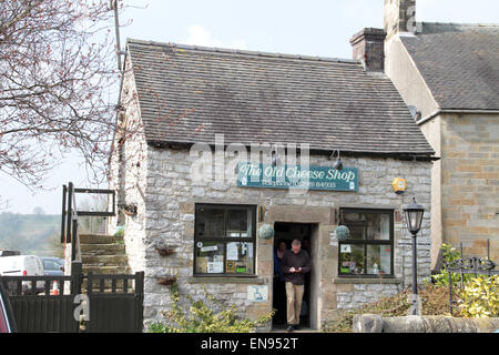 The Old Cheese Shop in the village of Hartington Derbyshire Stock Photo