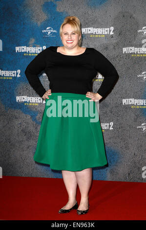 Berlin, Germany. 29th Apr, 2015. Australian actress Rebel Wilson attends to the Photocall for he new movie 'Pitch Perfect 2' at the Ritz Hotel in Belrin, Germany. Credit:  dpa picture alliance/Alamy Live News Stock Photo