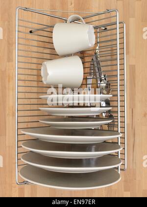 A close up shot of a dish rack Stock Photo - Alamy