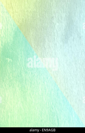 paper watercolor texture surface on blues and geometric form Stock Photo
