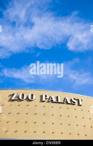 Facade of Zoo Palast cinema, Berlin, Germany Stock Photo