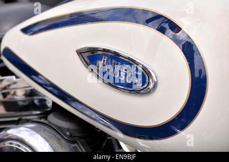 Harley Davidson motorcycle detail Stock Photo
