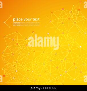 Molecule And Communication Background. Vector illustration EPS 10 Stock Vector