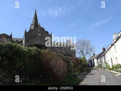 Exterior of Largo and Newburn Parish Church Upper Largo Fife Scotland  April 2015 Stock Photo