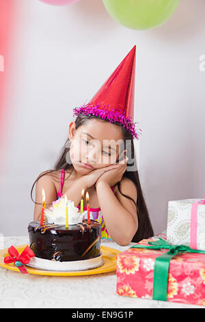 1 indian Kids Girls Birthday Stock Photo
