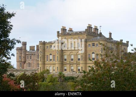 Culzean Castle and mature garden in Ayrshire, Scotland, UK Stock Photo