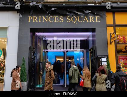Princes Square shopping centre entrance, Glasgow, Scotland, UK