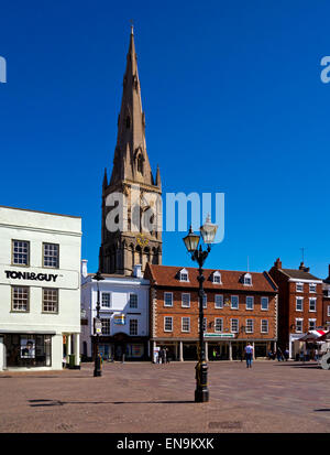 The Market Square in Newark on Trent a traditional market town in Nottinghamshire East Midlands England UK Stock Photo