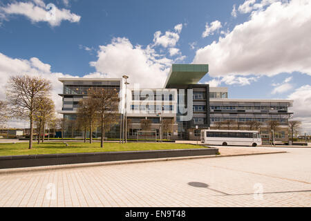 West College Scotland - Clydebank campus, Glasgow, Scotland - Riverside Entrance (formerly Clydebank College) Stock Photo