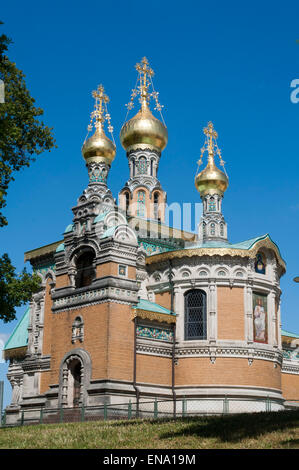 Russian Chapel, Mathildenhoehe, Darmstadt, Germany Stock Photo