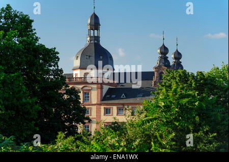 palace and Jesuit church, Mannheim, Baden-Wurttemberg, Germany Stock Photo