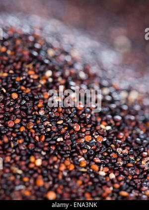 Portion of black Quinoa for use as background image or as texture