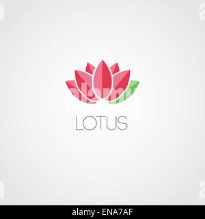 Vector lotus flowers design for spa,  yoga class, hotel and resort Stock Vector