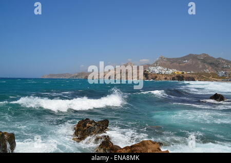 Naxos island Greece, Aegean sea, summer holidays cyclades Stock Photo