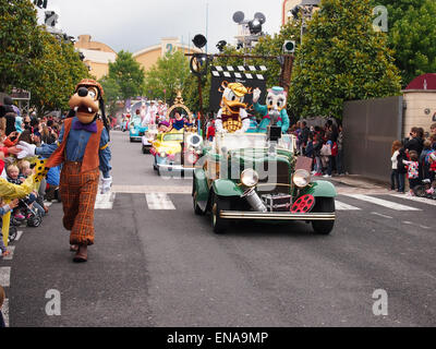 The Stars N Cars parade at Disney studios park, Disneyland Paris, France Stock Photo