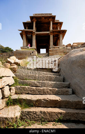 Narasimha Temple, Hampi. Stock Photo