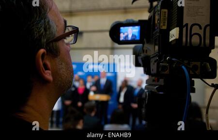 Mayor de Blasio Hosts Press Conference to Update New Yorkers on the Patient at Bellevue Hospital  Where: New York City, New York, United States When: 26 Oct 2014 Stock Photo