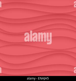 Vector Pink pastel seamless Wavy background texture. Stock Vector