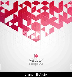 Abstract technology background with color triangle. Vector illustration. Stock Vector