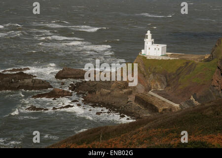 Hartland Point Lighthouse Stock Photo