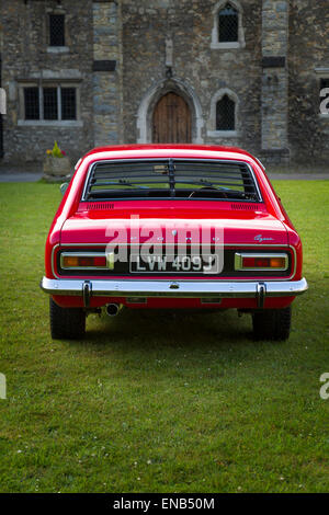 Ford Capri MKI in red with a Burton Engine. Stock Photo