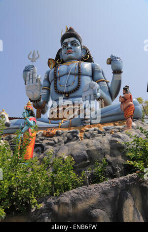 Statue of Shiva at Koneswaram temple of Trincomalee, Sri Lanka Stock ...