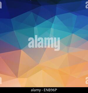 Vector Abstract retro color low poly background Stock Vector