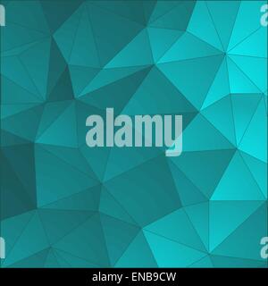 Vector Abstract retro triangle  background blue color Stock Vector