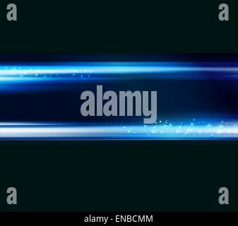 Vector illustration  Abstract blue light shiny background Stock Vector