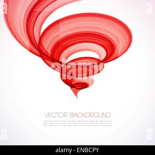 Vector Abstract twist waves  background. Template brochure design Stock Vector