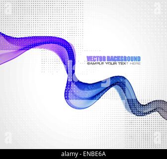 Vector illustration Abstract colorful transparent wave. EPS 10 Stock Vector