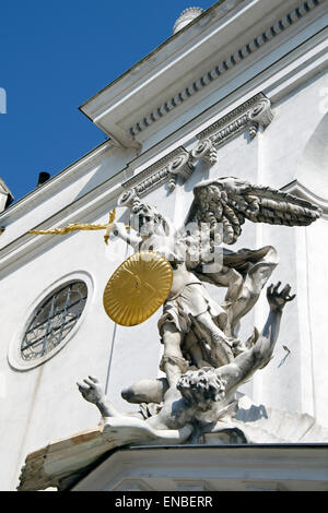 The statue of St. Michael Stock Photo