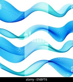 Vector Set of blue transparent smoke wave Stock Vector Image & Art - Alamy