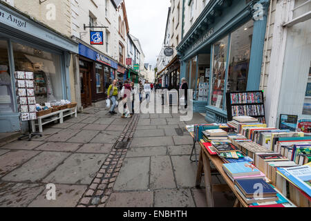 Shops in Church Street., Monmouth, Gwent, United Kingdom Stock Photo